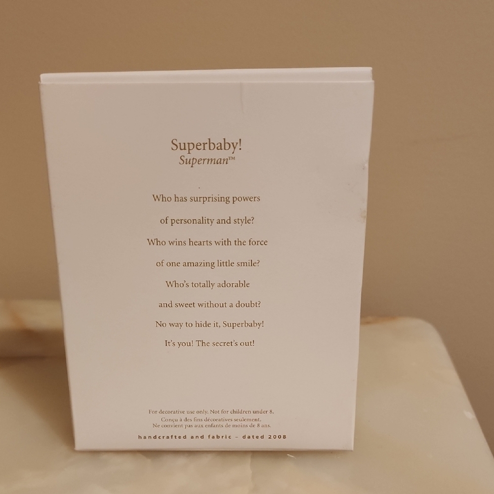 Hallmark Keepsake Superbaby Ornament - White and Red - Picture 2 of 2
